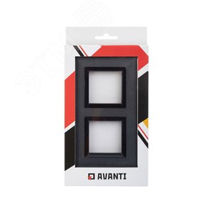 Рамка из металла, ''Avanti'', графитовая, 4 модуля 5