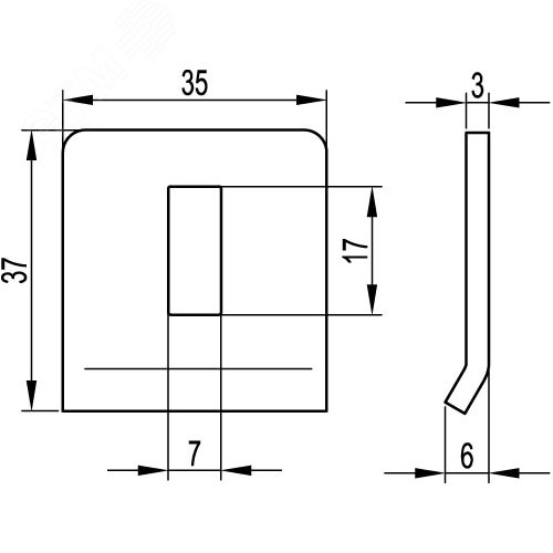 Прижим кабельного лотка, цинк-ламельный 2