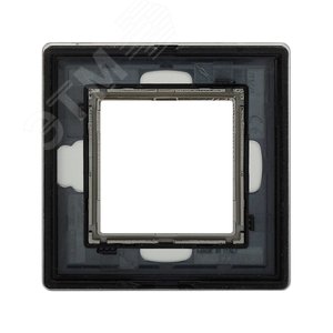 Рамка из алюминия, ''Avanti'', серая, 2 модуля 3