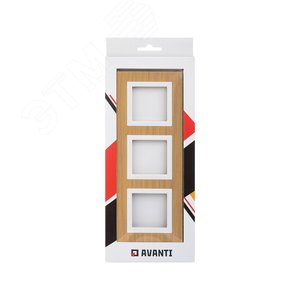 Рамка из натурального дерева, ''Avanti'', беленый дуб, 6 модулей 5