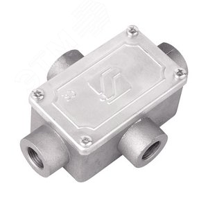 Коробка ответвительная алюминиевая 4 ввода М25х1.5 IP55 118х83х42мм