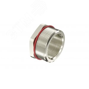 Взрывозащищенный Ex d e переходник. Тип А. ‘‘наруж.резьб‘‘ М50х1,5 - ‘‘внутр.резьб‘‘ M25х1,5. Нержавеющая сталь AISI316L. IP66/67/68 (EXDR-M50M25SX)