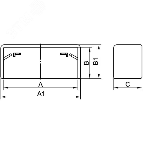 Заглушка для кабель-канала 30x10мм LM торцевая In-liner 2