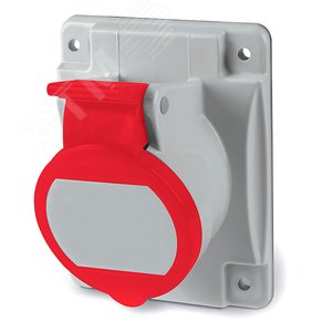 Розетка скрытой установки с наклоном  IP44 16А 3P+E+N 400В. Пружинный зажим. - DKC (ДКС)