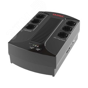 Источник бесперебойного питания line-interactive, Info PDU, 800 ВА/480 Вт, 1/1, 6xSchuko, USB для зарядки (2), USB + RJ11, 1x8Aч - DKC IT