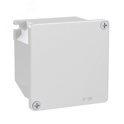 Коробка ответвительная 90х90х53мм IP66 RAL9006 алюминиевая - фото 2