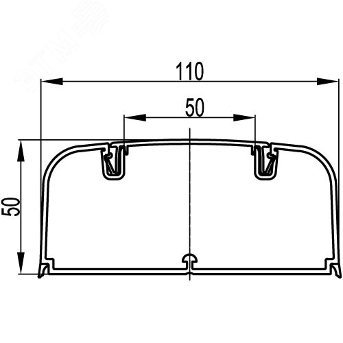 Кабель-канал 110x50 IN-Liner FRONT DKC 4