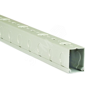 Короб перфорированный TPD 37.5x50 серый QUADRO (08203) - TechnoLux