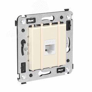 Avanti Компьютерная розетка RJ-45 без шторки в стену, кат.6 одинарная,  Ванильная дымка - фото 2