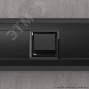 Avanti Вывод кабеля модульный , Черный квадрат, 2 модуля 6