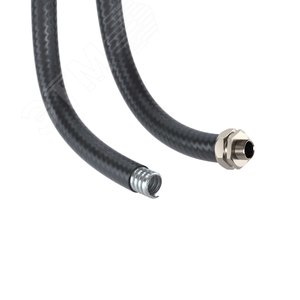 Металлорукав DN 50мм в гладкой PU оболочке, Dвн 50,5 мм, Dнар 57,0мм, 25м, цвет черный 2