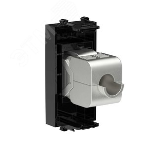 Avanti Компьютерная розетка RJ-45 без шторки      модульная, кат.5е экранированная, Черный квадрат 1модуль - фото 3