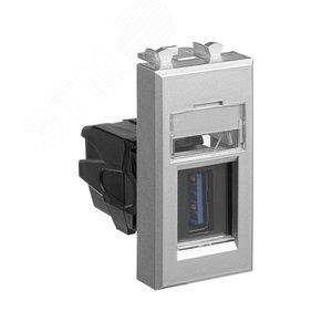 Avanti USB 3.0 розетка модульная, тип А-А, , Закаленная сталь, 1модуль - фото 2