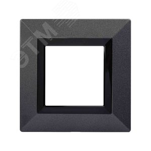 Рамка из металла, ''Avanti'', темно-серый, 2 модуля