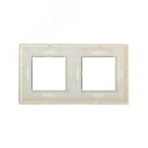 Рамка из натурального стекла, ''Avanti'', светло-зеленая, 4 модуля 3