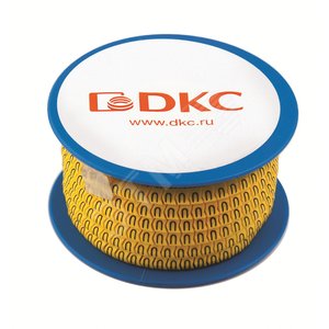 Колечко маркировочное H 1.3-2.5мм. черное на желтом