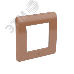 Рамка 2 модуля коричневая