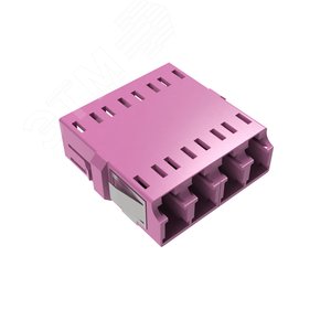 Адаптер LC/UPC-Quad Senior/Senior SC-двухволоконный (Duplex) footprint OM4 пурпурный - DKC IT