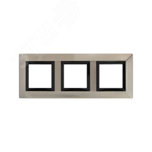 Рамка из металла, ''Avanti'',  никелированная, 6 модулей