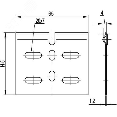 Соединитель регулируемый горизонтальный внутренний H50 2