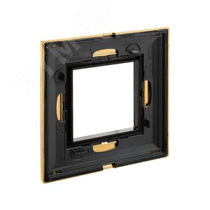 Рамка из металла, ''Avanti'', золотая, 2 модуля 4