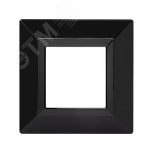 Рамка из металла, ''Avanti'', черная, 2 модуля