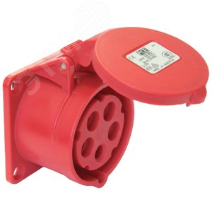 Розетка кабельная 16A 3P+E 400V скрытая IP44