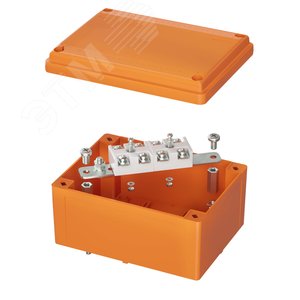 Коробка пластиковая FS с гладкими стенками и клеммниками IP56 150х110х70мм 4р 450V 32A 10мм.кв нержавеющий контакт - DKC (ДКС)