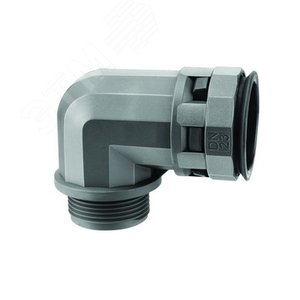 Муфта 90 градусов труба-коробка DN 29 мм М32х1.5 полиамид черный