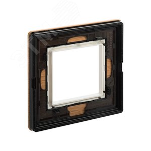 Рамка из натурального дерева, ''Avanti'', беленый дуб, 2 модуля 4