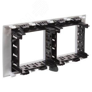 Avanti Рамка-суппорт для In-liner Front серебрист ый металлик 4модуля 4