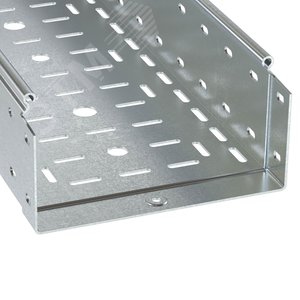 Лоток перфорированный 100х600 L 2000, толщ. 1,0 мм, горячеоцинкованный