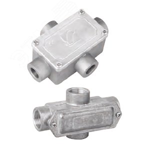 Коробка ответвительная алюминиевая 4 ввода М16х1.5 IP55 118х83х42мм 3