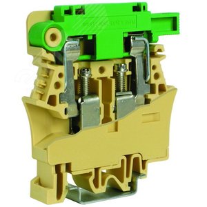 Держатель предохранителя FPL.10/C48 10кв.мм бежевый с LED 48В (ZFP948)
