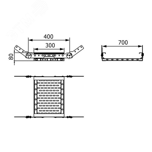 Угол вертикальный листовой 80х700 цинк-ламельный 2