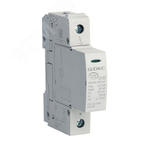 Ограничитель перенапряжения класс I+II 1П L-N 12.5кА (10/350) - DKC (ДКС)