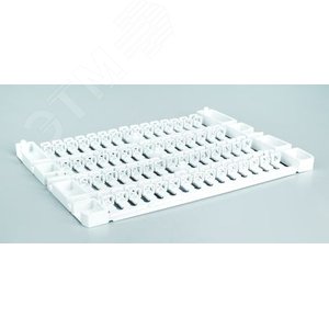 Маркировка для провода, с кольцом, 1-6 кв.мм., белая