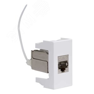 VIVA Розетка компьютерная RJ45 категория 6A 1     модуль белая 2
