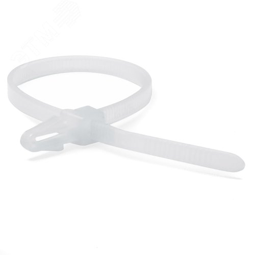 Хомут 200х4.8мм бел (100шт)