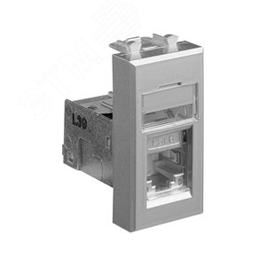 Avanti Компьютерная розетка RJ-45 модульная, кат. 6 экранированная,,Закаленная сталь, 1 модуль - фото 2