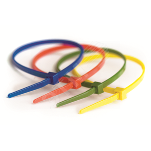 Хомут 290х4.8мм синий (100шт)