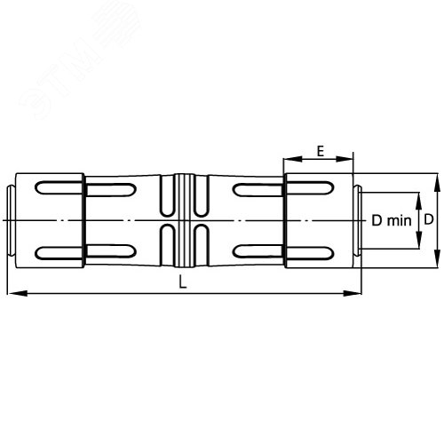 Муфта для труб армированных IP65 д.40мм 2