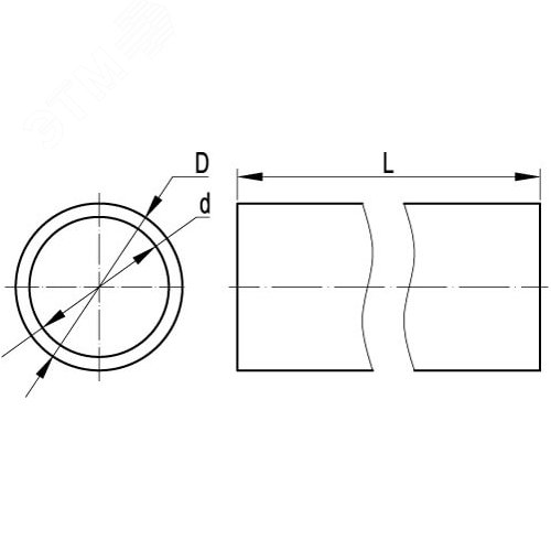 Труба жесткая 63мм атмосферостойкая ПВХ 4