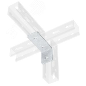 Уголок одиночный удлиненный 92 мм, INOX 304 (IBMC1012C) - DKC (ДКС)
