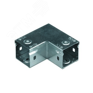 Угол горизонтальный 90 градусов 50х50 глухой цинк-ламельный