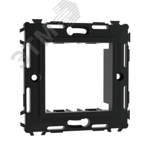 Каркас 1 пост 2 модуля без лапок черный