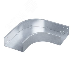 Угол горизонтальный 90 градусов 80х400, 1,2 мм, цинк-ламель, в комплекте с крепежными элементами и соединительными пластинами, необходимыми для монтажа - DKC (ДКС)