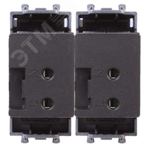 Avanti USB зарядное устройство модульное          закаленная сталь 2модуля 3