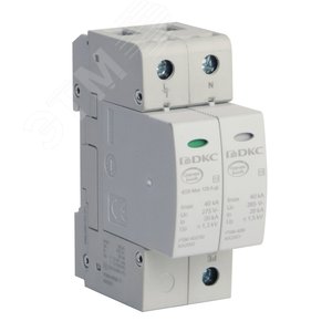Ограничитель перенапряжения класс II 2П L-N-PE 40кА (8/20) - DKC (ДКС)