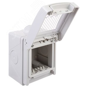 Avanti Коробка для настенного монтажа  IP55 серая 2 модуля - фото 2
